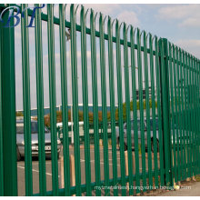 2.0m Powder Coated High Perimeter Security Steel Palisade Fencing
